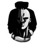 ZOSUO Unisex 3D Fashion Hoodie Sportswear Lightweight Anime ONE PUNCH MAN Graphics Cosplay Saitama Hooded Pullover Long Sleeve Drawstring Hoody Sweatshirt,XXL