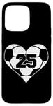 iPhone 15 Pro Max Soccer Number 25 Jersey Funny Soccer Heart Game Day Case