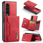 Samsung Galaxy Z Fold4 5G      Magnetic Wallet    Red