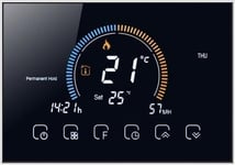 Renov8 Smart Wi-Fi Thermostat With Color Lcd For Water Floor Heating - Compatible 86X86 And Round 60Mm Box