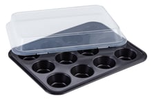 Habitat 12 Cup Muffin Tray with Plastic Cover