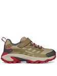 Merrell Kids Moab Speed 2 Waterproof Hiking Shoes - Sand, Beige, Size 1 Older