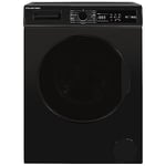 Russell Hobbs Freestanding Washing Machine, 8kg Capacity, 1400 rpm, 15 Programmes, Eco Technology, Rapid Wash Cycles, Black, RH814W111B