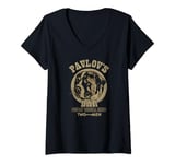 Womens Two and a Half Men Pavlov's V-Neck T-Shirt