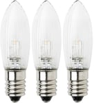 Topplampa Luciakrona, Tärnljus E10 LED 1,5V 0,06W 3-Pack