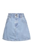 Paperbag Denim Skirt Blue Mango