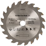 Dapetz Mini TCT Circular Saw Blade 85mm Diameter 10mm Bore 20T Wood Cutting