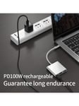 NADODO USB C - HDMI -moniporttisovitin, 3-in-1 Type-C -keskitin, jossa Thunderbolt 3 - HDMI 4K -lähtö / USB 3.0 -portti / PD 100 W pikalatausportti, Android-digitaalitelevisiosovitin Prolle, Air, Projektori, Näytönharmaa- yksikokoinen