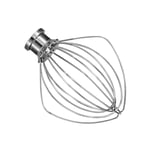 K45WW Wire Whip Attachment Fits KitchenAid Tilt-Head Stand Mixer 6-Wire Whisk Whip Replace, Stainless Steel, Egg Heavy Cream Beater, Cakes Mayonnaise Whisk Dishwasher Safe