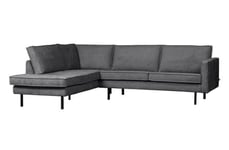 BePureHome Rodeo Corner Sofa Left Velvet mountain