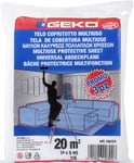 Lot 3 bâche de protection travaux 25m2 taille 4 x 5M 295gr GEKO