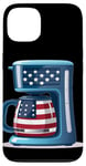 iPhone 13 Patriotic coffee bean and maker costume Case