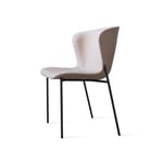 Friends & Founders - Pipe Chair, Black Legs - Leather Cat. 7 Royal Nubuck 30253 - Ruokapöydän tuolit - Ida Linea Hildebrand - Beige - Nahka/Metalli
