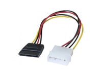 Exc 147550, 0,15 M, Molex (4-Pin), Sata 15-Pin, Rak, Rak, Multifärg