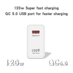 Gan USB-laturi Nopea Lataus 120w Qc5.0 Matkapuhelinsovitin Iphonelle Xiaomi Huawei Samsung Ipad Realme Oppd Oneplus Tabletille only EU charger