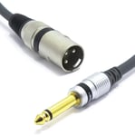 Xlr Mâle Vers Jack 6.35Mm Mono Audio Câble De Microphone 3M Mâle Jack 6.35 Ts Vers 3 Broches Connecteur