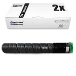 2x Toner for Ricoh MP C2530 C2050spf C2550spf C2030 C2550csp, 841196 Black