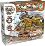 Science4you Triceratops, Kit de Fouille pour Enfants +6 Ans - Excaver et Assembler 10 Fossiles de Dinosaure. Jeux de Paléontologie et Archeologie, Jouet et Cadeau pour Enfants 6 7 8 9 10+ Ans