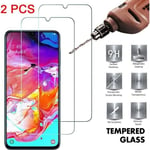 For A30 2PCS   Verre trempé 2 pièces pour Samsung A50 A70 A30 A20S A 51 A 71 écran en verre Proetcor sur Samsung Galaxy A 50 A 70 A2