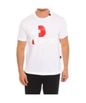 Plein Sport TIPS410 Mens short sleeve t-shirt - White Cotton - Size Medium