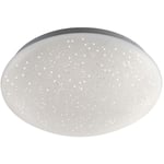 Plafonnier effet ciel étoilé Plafonnier avec changeur de couleurs, led rvb 15 watts blanc chaud 580 lumens, dimmable, télécommande, 29x9cm, salon