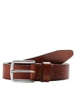 JACK & JONES JJILEE LEATHER BELT NOOS, Ceinture Homme, Marron (Mocha Bisque), 95 cm (Taille fabricant: 95)