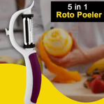 5 in 1 Roto Peeler Slicer Kit Stainless Steel for Vegetables and Fruits