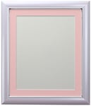 FRAMES BY POST Soda Picture Photo Frame, Plastic, Lilac with Pink Mount, 50 x 70 cm Image Size 24 x 16 Inch