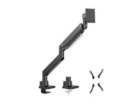 Logilink Monitor Mount, 17–57", Gas Spring, Flat & Curved Screens, Aluminum