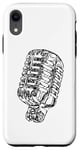 Coque pour iPhone XR Classic Retro Vocal Microphone Vintage