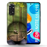 Coque pour Xiaomi Redmi Note 11 / 11S Chasse Sanglier Viseur