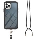 Heltäckande Skal Halsband iPhone 14 Pro svart