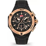 Ducati Cuir Noir Homme Montre Authentiques