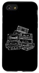 Coque pour iPhone SE (2020) / 7 / 8 Love Retro Mixtape 80's Blank Cassette Tape Shirt Cadeaux