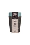 Circular and Co Leakproof Reusable Coffee Cup 8oz/227ml - The World's First Travel Mug Made from Recycled Coffee Cups, 100% Leak-Proof, Sustainable & Insulated. (Black & Faraway Blue)