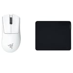 Razer DeathAdder V3 Pro + Gigantus V2 Medium - Tapis de Souris Gaming Doux et Moyen pour la Vitesse et Le contrôle & Souris sans Fil légère et Ergonomique