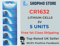 5 X CR1632 DL1632 L1632 Cell Lithium Batteries Button Battery 1st Class Postage