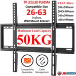 TV WALL BRACKET MOUNT SLIM FOR 26 30 32 40 42 50 63" INCH FLAT 3D LCD LED Uk