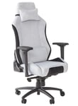 X Rocker Messina Fabric Gaming Office Chair - Silver