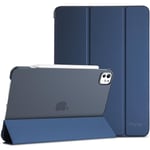 ProCase Smart Case for iPad Pro 11 Inch Case 2024 M4(Model: A2836/A2837/A3006), Slim Folio Stand Hard Back Shell Protective Tablet Cover for 5th Generation iPad Pro 11" 2024 -Navy