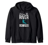 Riding the River like a Pro Water Ski Zip Hoodie