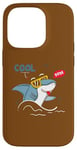 Coque pour iPhone 14 Pro Cool Dude – Soyez votre auto-rester au frais – Requin cool avec lunettes