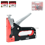 POWERFUL HEAVY DUTY TACKER STAPLE GUN WOOD CRAFT UPHOLSTERY STAPLER +600 STAPLES