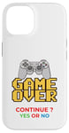 Coque pour iPhone 14 Game Over Vintage Retro Jeux Vidéo Gaming