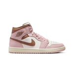 Chaussures Nike Jordan 1 Mid Pink Oxford Archae Brown Sail Bq6472 620 Originales