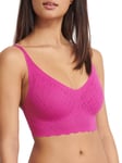 Sloggi Womens ZERO Feel Bliss Bralette - Pink Polyamide - Size Small