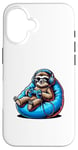 iPhone 16 Sloth Gamer with Headphones and Controller Case