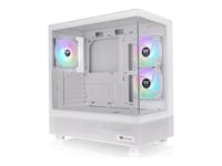 Thermaltake View 270 Plus Tg Argb - Mid Tower - Utvidet Atx (E-Atx) - Sidepanel Med Vindu (Herdet Glass) - Ingen Strømforsyning (Ps/2) - Snø - Usb/Lyd