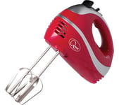 Quest 35820 Hand Mixer - Red & Silver, Red