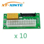 None Large 4P Connector 10 pièces Double Alimentation Module D'alimentation SATA/Grand 4 P Connecteur 24Pin C Multi-puissance Circuit Line Miner Ordinateur Synchronisation de Commande De Démarrage